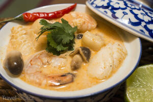 thajská polévka Tom Kha